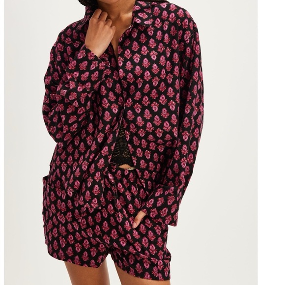 Free People Other - Free People. Flannel Play Date Set. Black. Medium. NEW